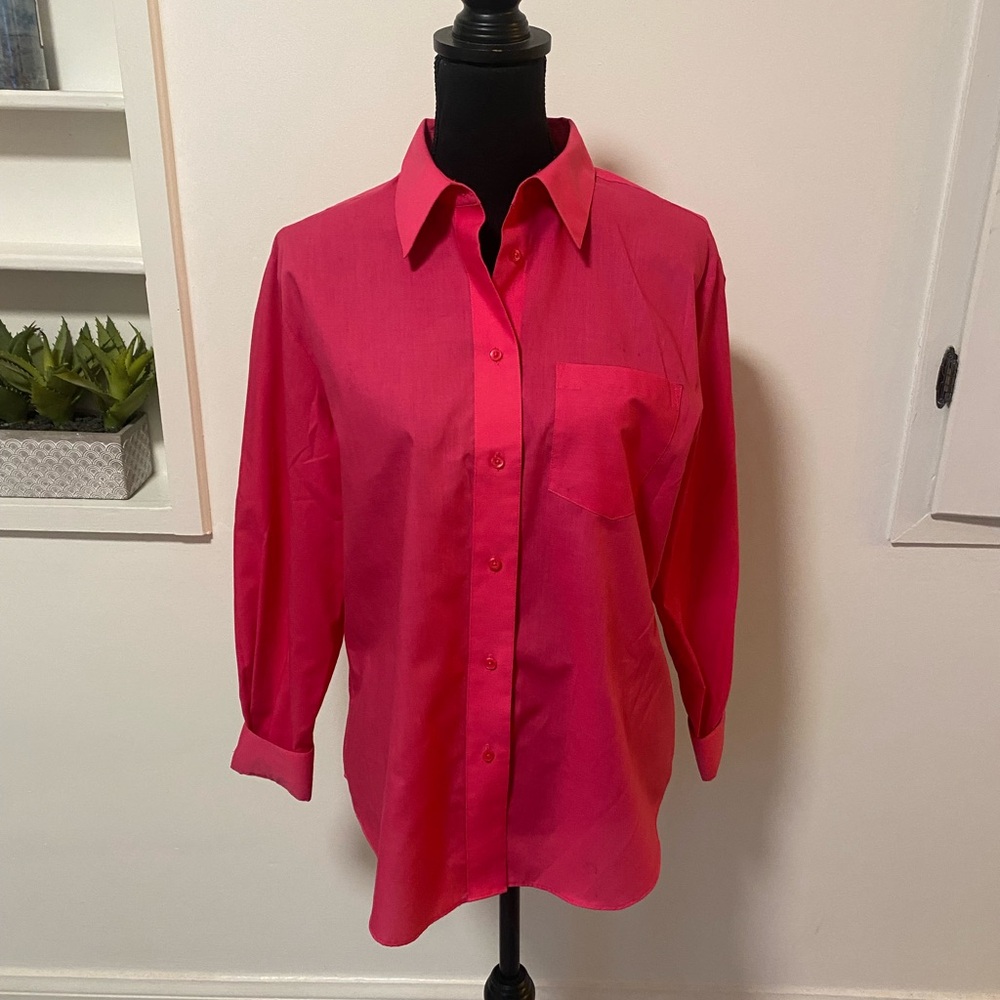 Foxcroft Button Down Top